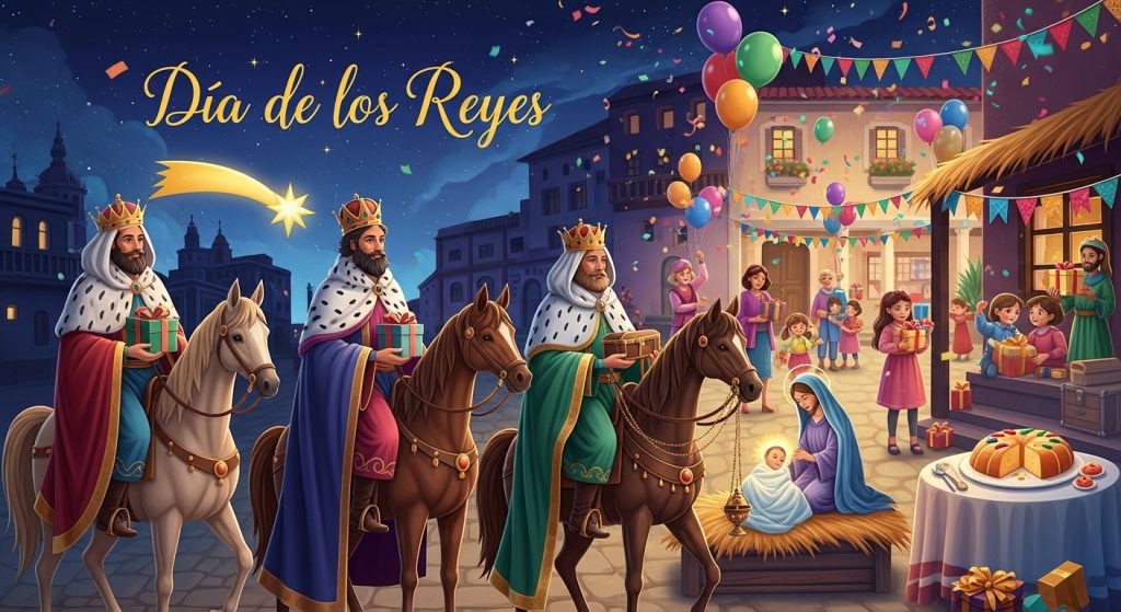 Día de los Reyes Celebration: Three Wise Men, Gifts, Nativity, and Festive Families - Feature Image Jan 124