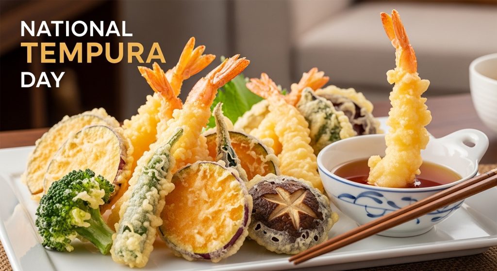 National Tempura Day: Assorted Crispy Japanese Seafood & Vegetable Delicacy - Feature Image Jan 137