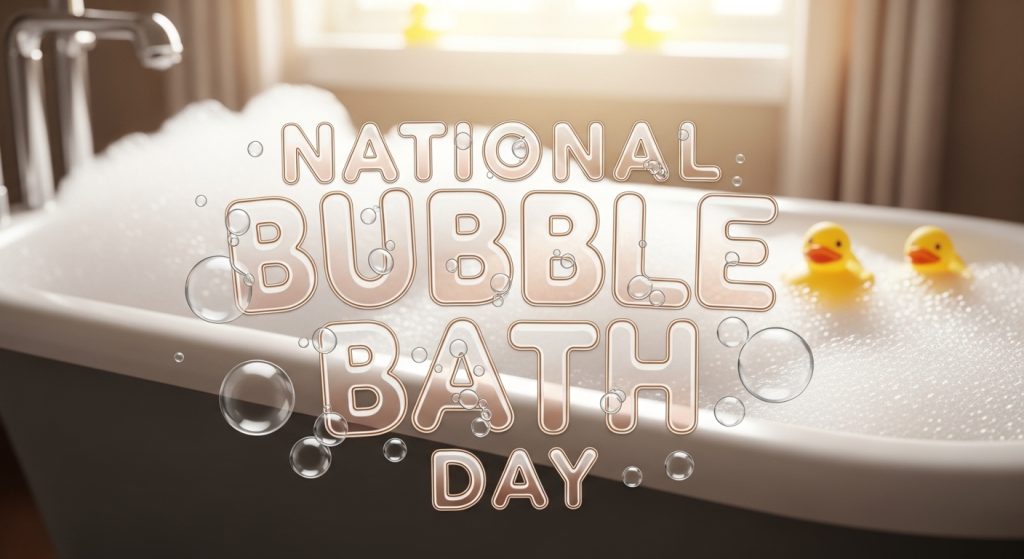 National Bubble Bath Day: Bubbly Bathtub, Rubber Duck Companions, Relaxation Theme - Feature Image Jan 143
