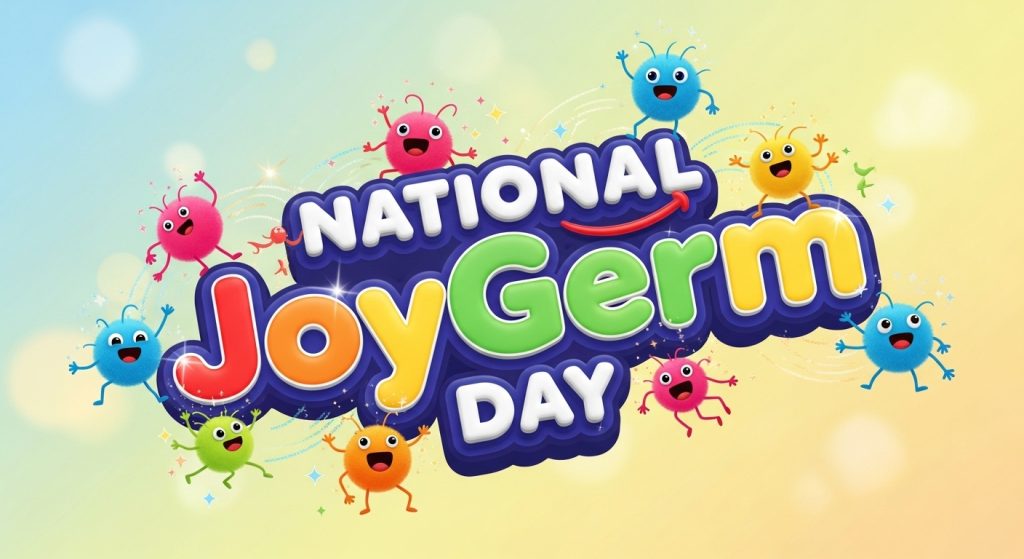 National JoyGerm Day Celebration Illustration with Cheerful Cartoon Characters - Feature Image Jan 145