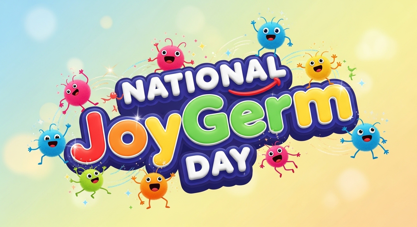 National JoyGerm Day Celebration Illustration with Cheerful Cartoon Characters - Feature Image Jan 145
