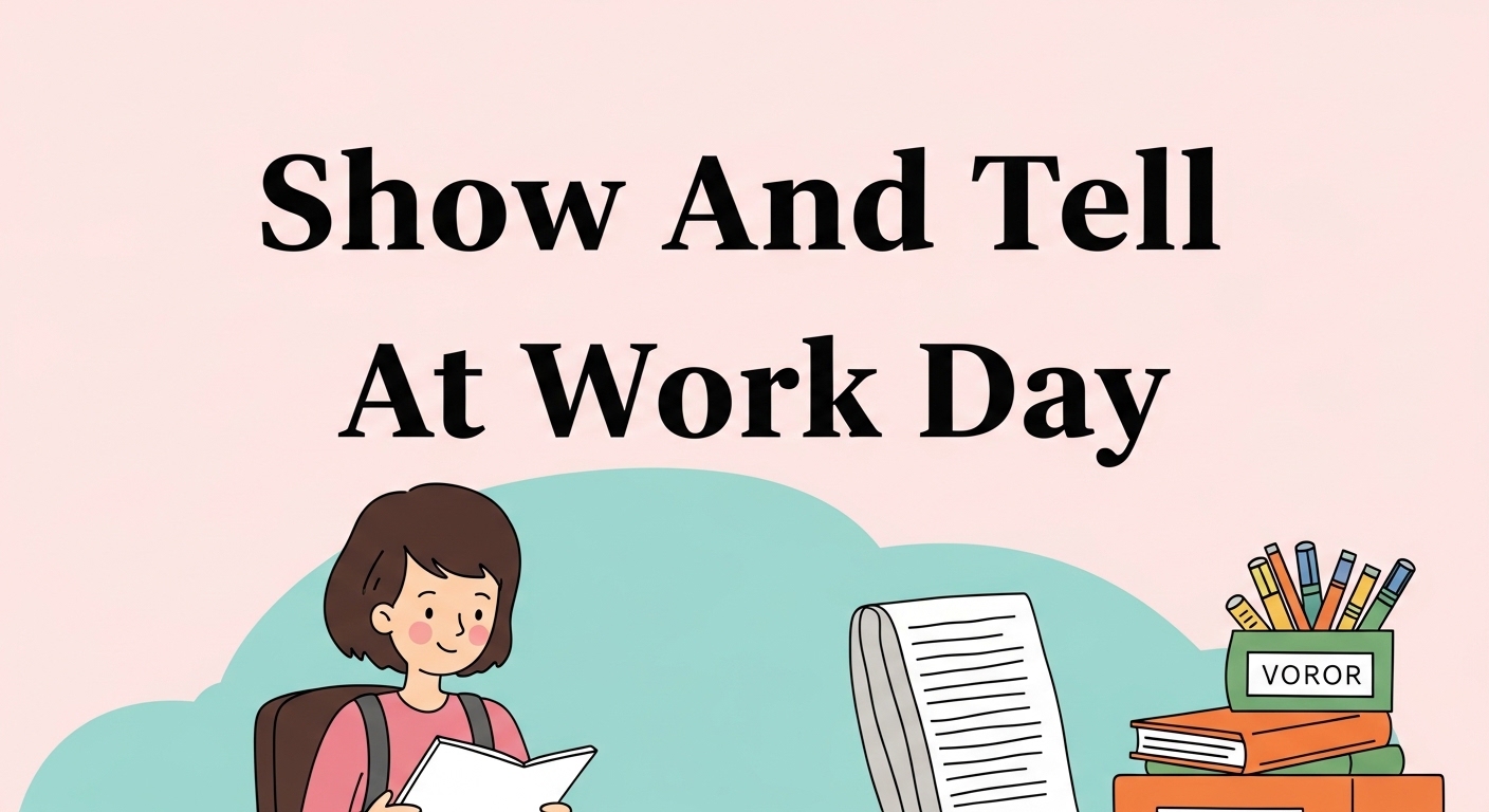 Show and Tell At Work Day Event Illustration - Feature Image Jan 147