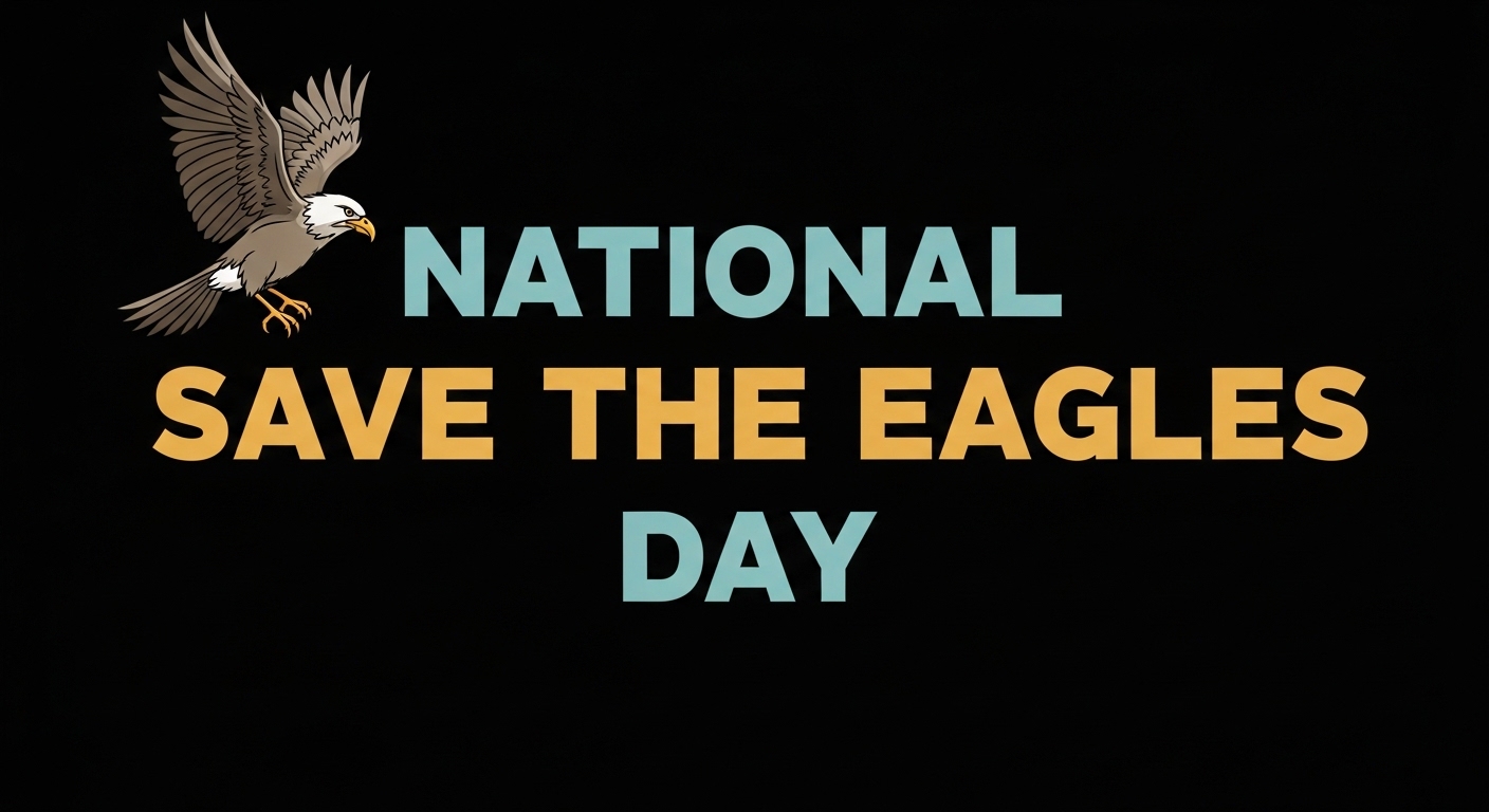 National Save the Eagles Day Illustration - Wildlife Conservation, Bird Protection & Awareness - Feature Image Jan 166