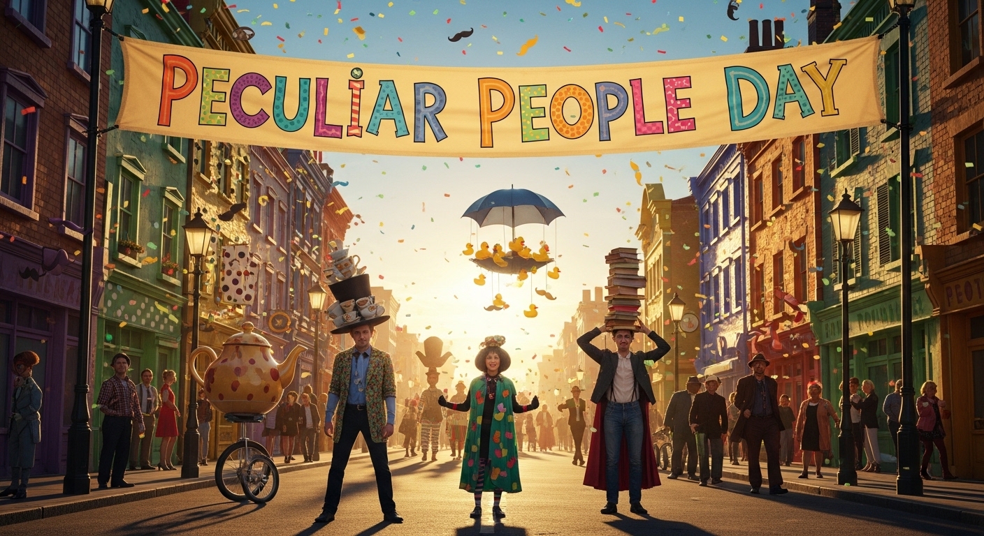 Peculiar People Day Celebration: Whimsical Street Festival Parade with Unique Characters - Feature Image Jan 169