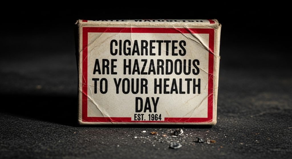 Cigarettes Are Hazardous To Your Health Warning on Vintage Packet - Feature Image Jan 171