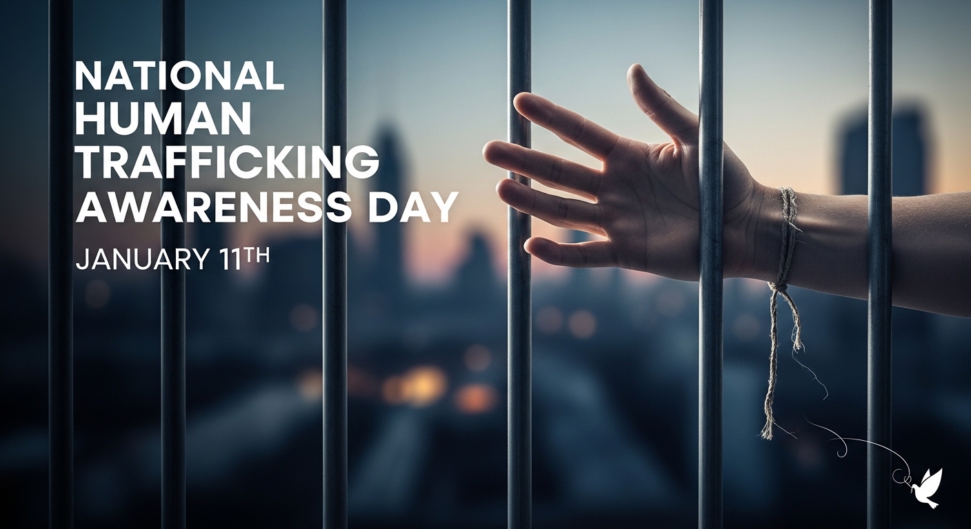 National Human Trafficking Awareness Day, January 11th. Fight for Freedom & Justice. - Feature Image Jan 179