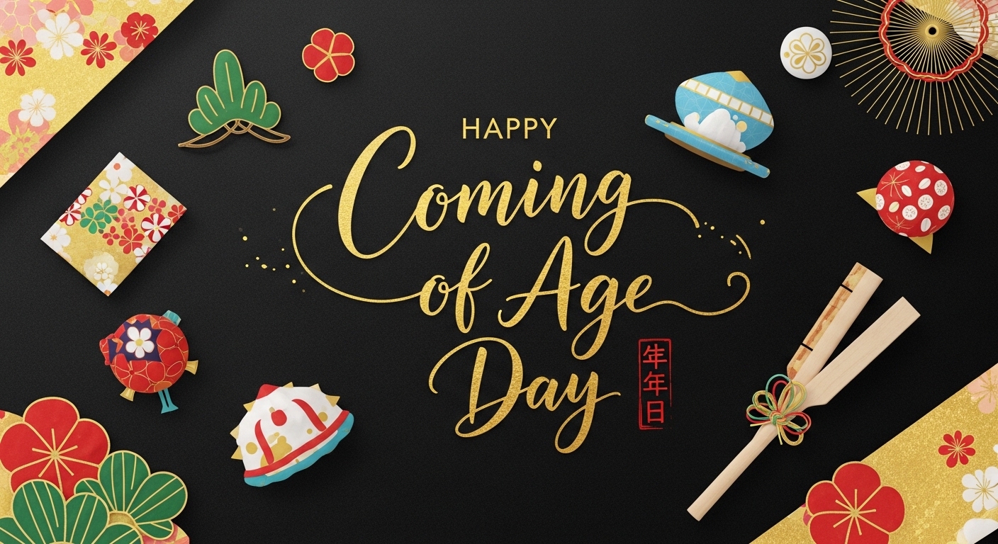 Happy Coming of Age Day Japan, Traditional Celebration Design & Cultural Symbols - Feature Image Jan 189