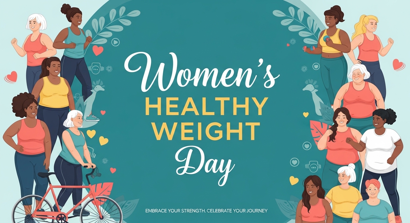 Women's Healthy Weight Day: Diverse Females Embracing Fitness & Wellness Journey - Feature Image Jan 231