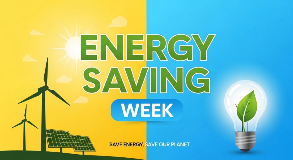 Energy Saving Week Banner: Renewable Sources, Eco-Friendly Power & Global Sustainability - Feature Image Jan 232
