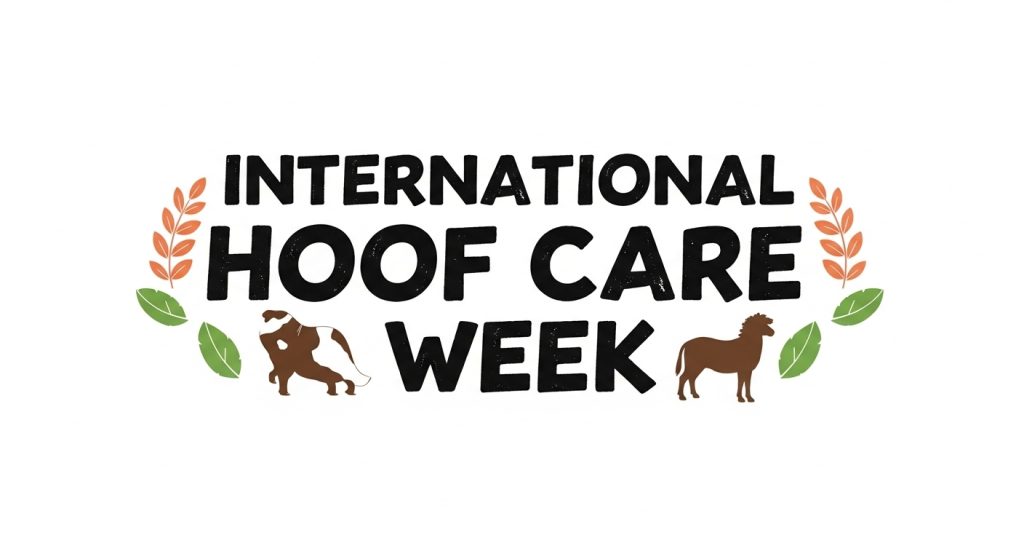 International Hoof Care Week Vet Care Concept. Equine Hoof Trimming and Health Awareness. Animal Wellness Design. - Feature Image Jan 286