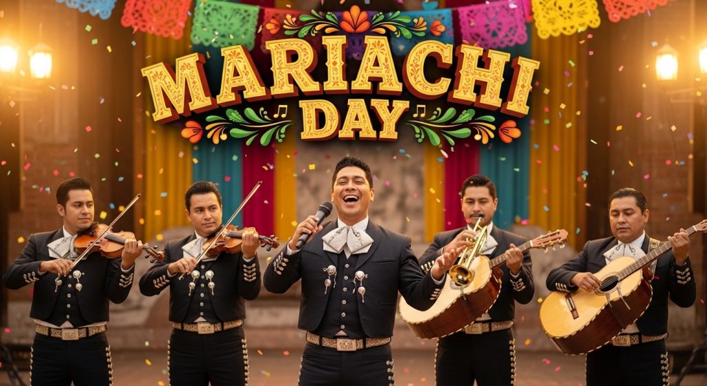 Mariachi Band Performing with Singer at Festive Mexican Celebration - Feature Image Jan 290