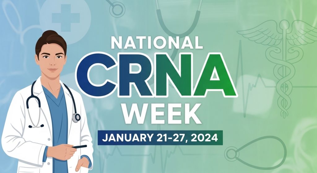 National CRNA Week 2024 - Certified Registered Nurse Anesthetist Celebration Event Banner - Feature Image Jan 324