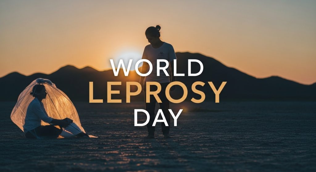 World Leprosy Day: Global Awareness, Health Support, Humanity & Hope at Sunset - Feature Image Jan 345