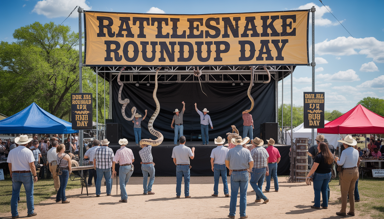 Rattlesnake Roundup Day Celebration with Audience and Performers - Feature Image Jan 378