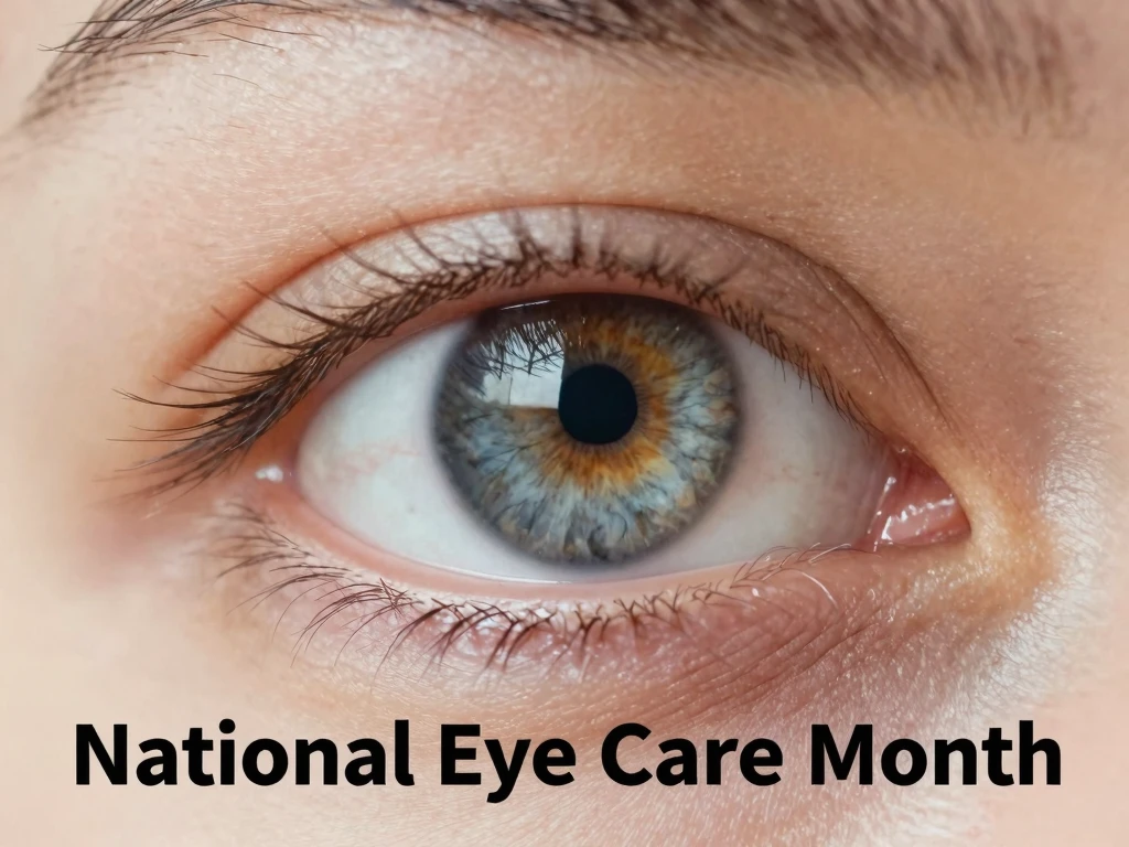 Human Eye Macro View for Vision Health Awareness. Detailed Multi-Colored Iris, Eyelashes, and Pupil - Feature Image Jan 54