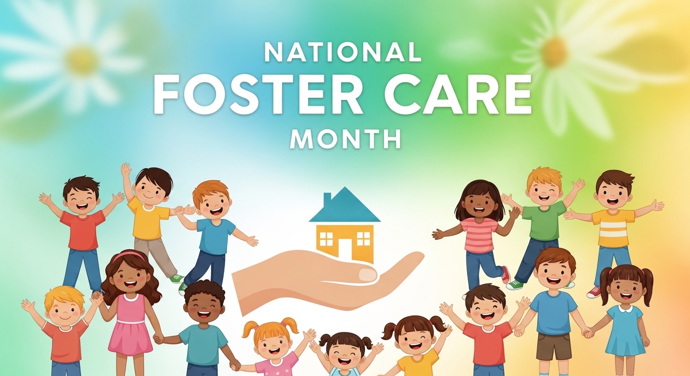 National Foster Care Month: Diverse Children, Home & Community Support, Nurturing Hands. - Feature Image May 107