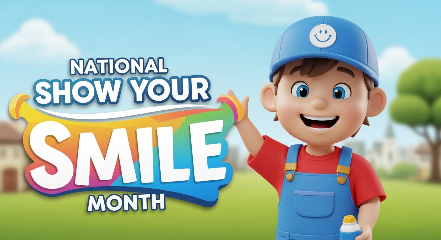 National Smile Month Celebration with Cheerful 3D Boy Character - Feature Image May 125