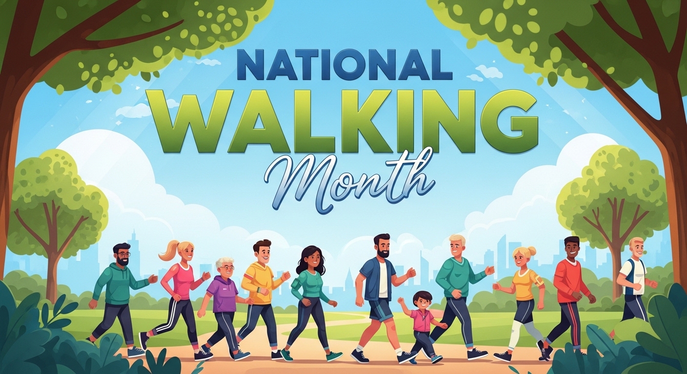 National Walking Month Celebration: Diverse Community Enjoying Outdoor Fitness & Healthy Lifestyle - Feature Image May 132