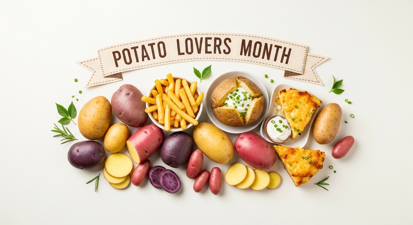 Potato Lovers Month: Diverse Tuber Varieties and Delicious Prepared Dishes - Feature Imagefeb 01 10