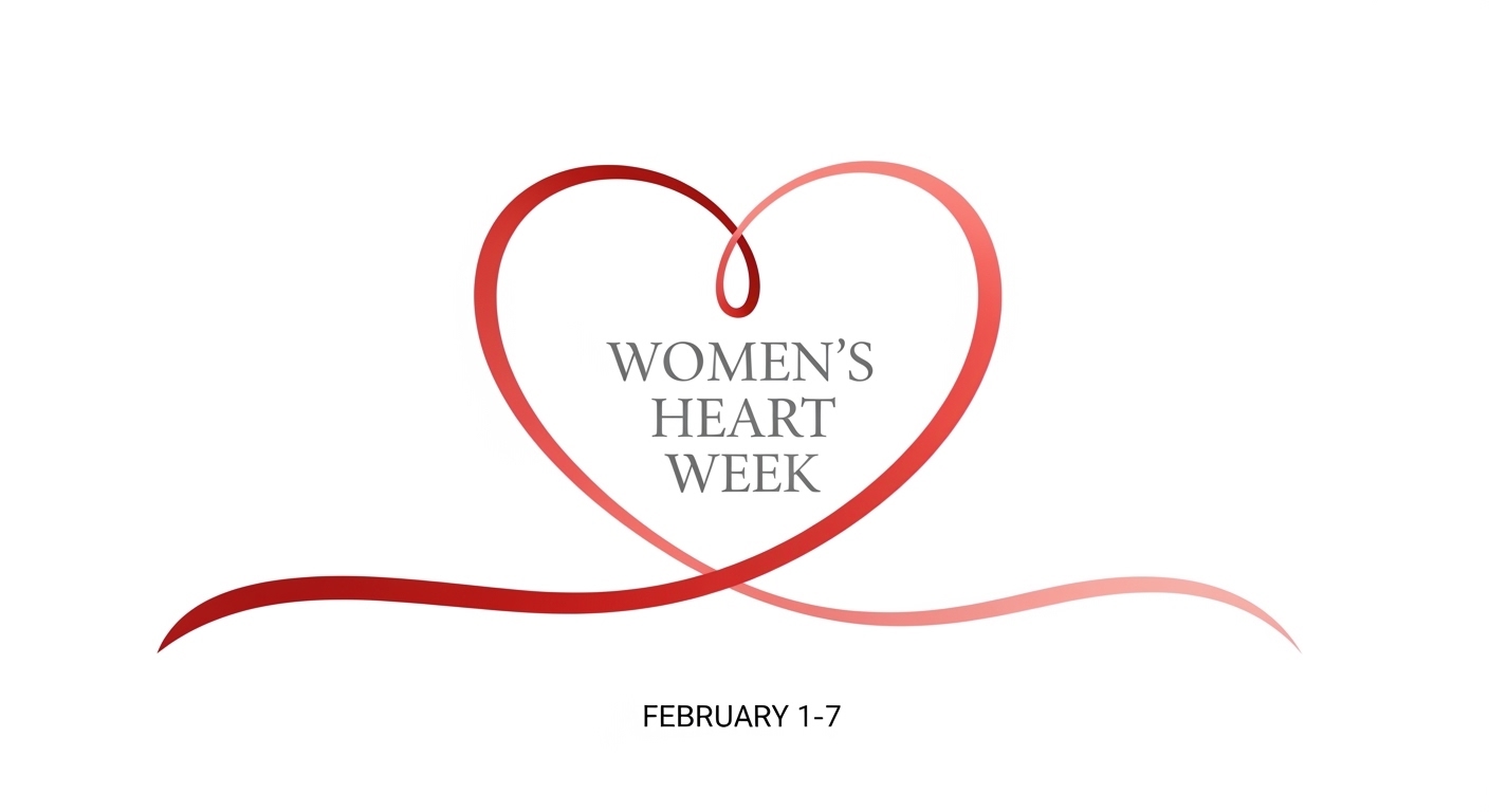 Women's Heart Week - February 1-7. Promoting female cardiac health awareness. - Feature Imagefeb 01 3