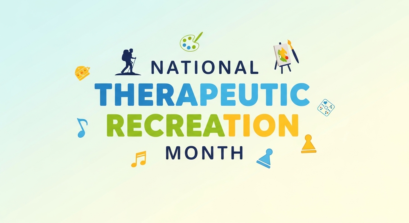 National Therapeutic Recreation Month. Celebrating health through diverse activities. - Feature Imagefeb 01 8