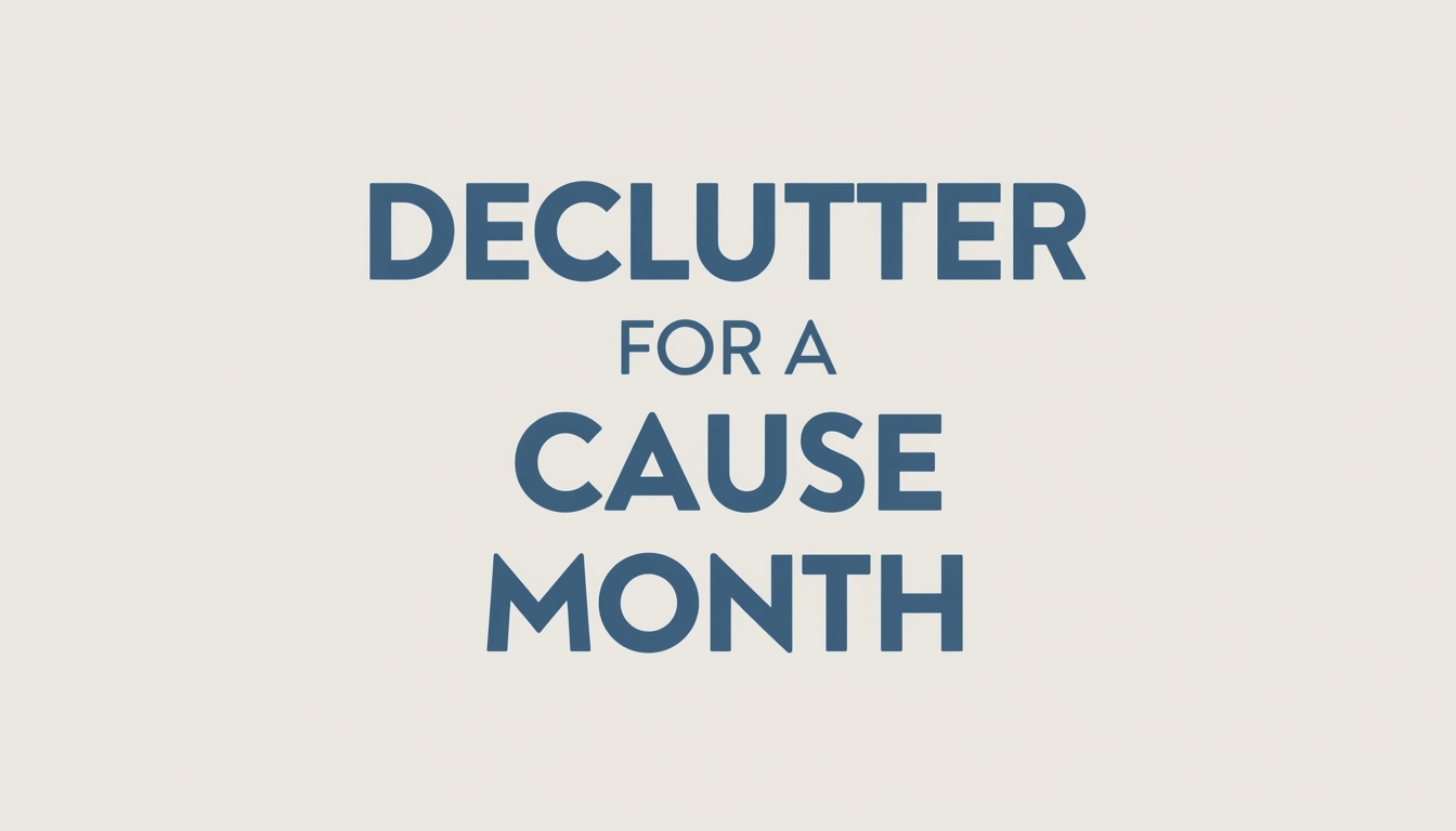 Declutter For A Cause Month Message on Light Background - Feature Imagefeb01 2