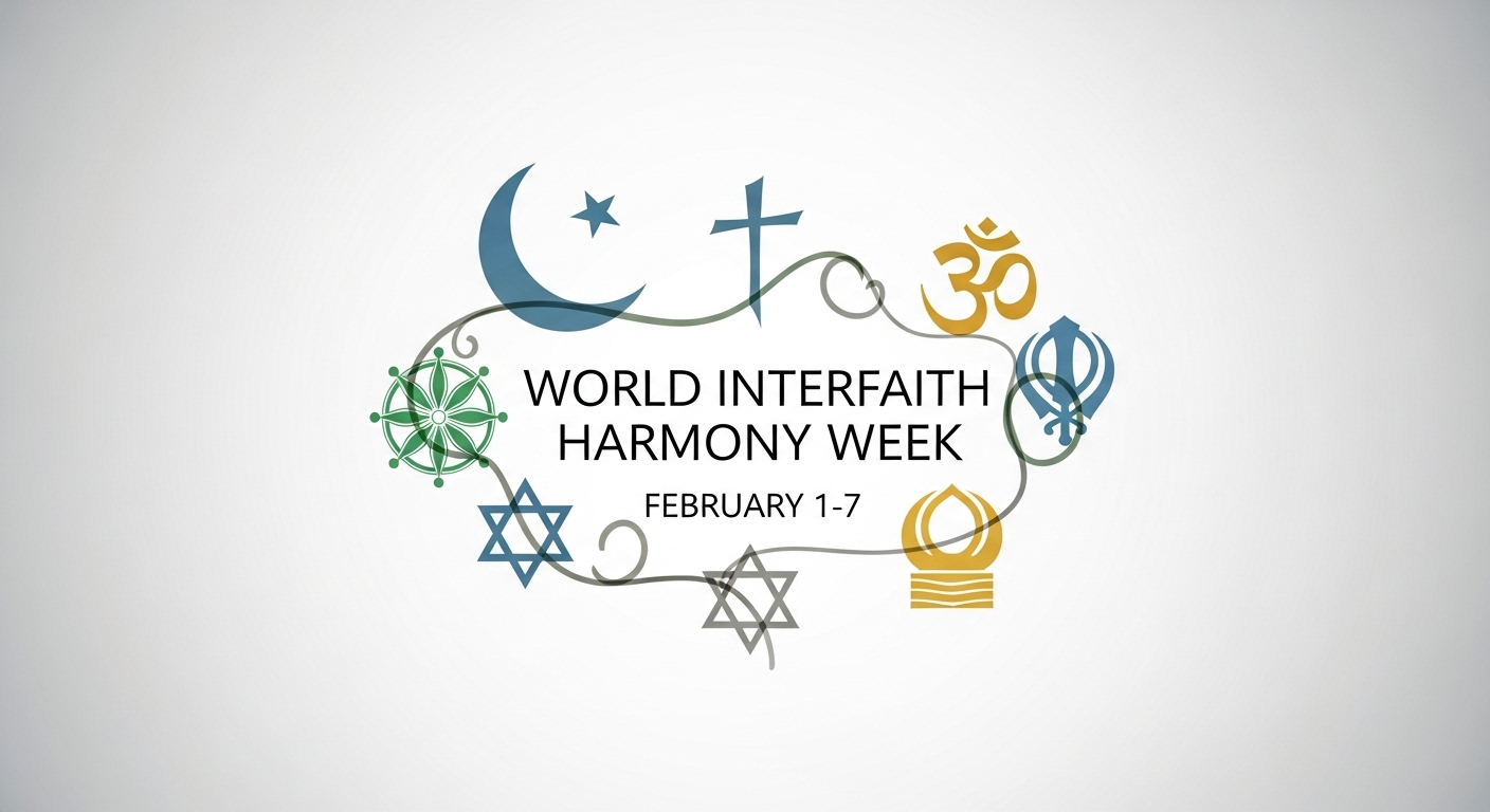 World Interfaith Harmony Week. Global Religious Symbols Promoting Peace, Unity, and Understanding. - Feature Imagefeb01 3