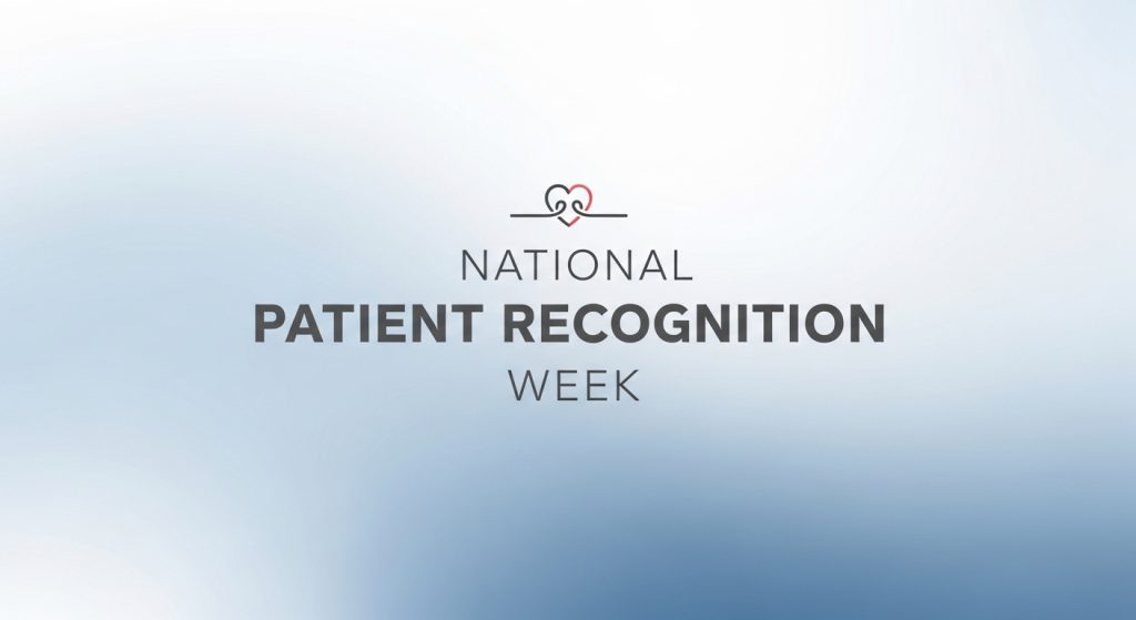 National Patient Recognition Week Healthcare Event Banner with Heart Icon for Medical Appreciation - Feature Imagefeb 01 1