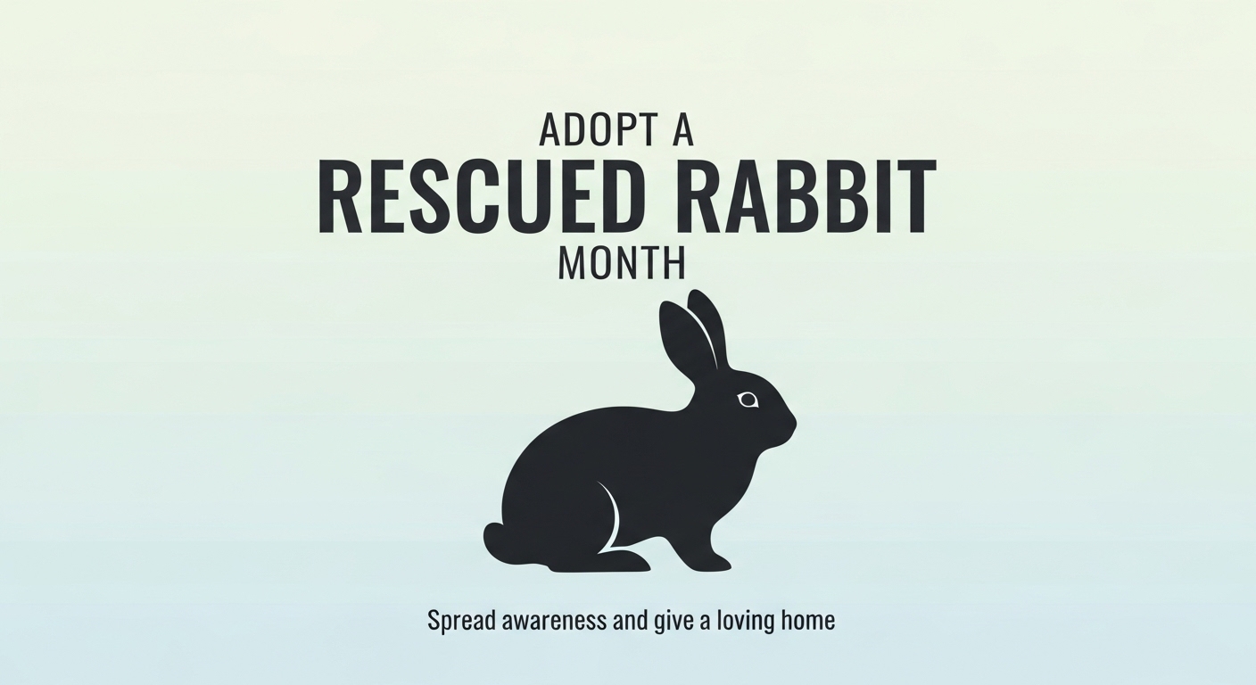 Rabbit Adoption Awareness Month. Pet Rescue and Animal Welfare Initiative. - Feature Imagefeb 01 3