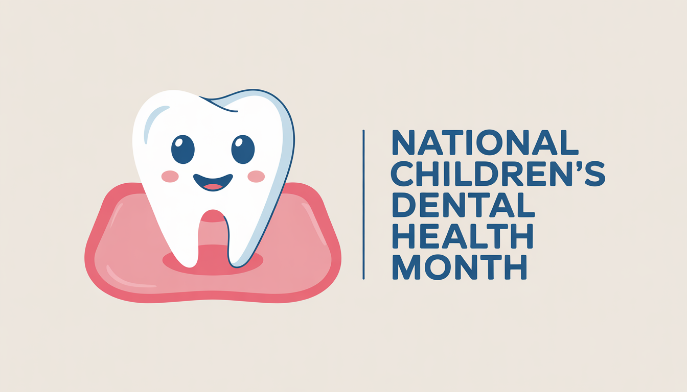 National Children's Dental Health Month. Pediatric Oral Care, Happy Tooth & Gum Health Awareness. - Feature Imagefeb 01 6
