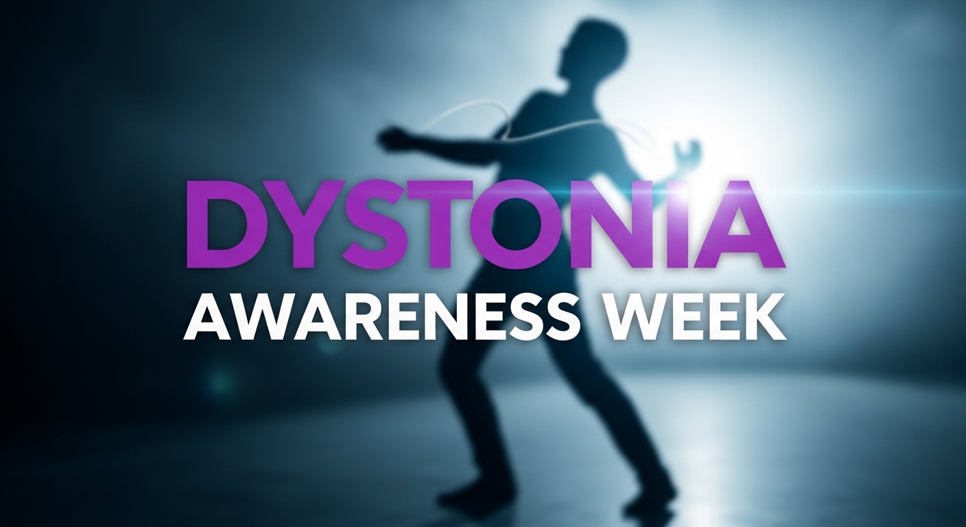 Dystonia Awareness Week with Dynamic Person Silhouette - Feature Image Amy 199
