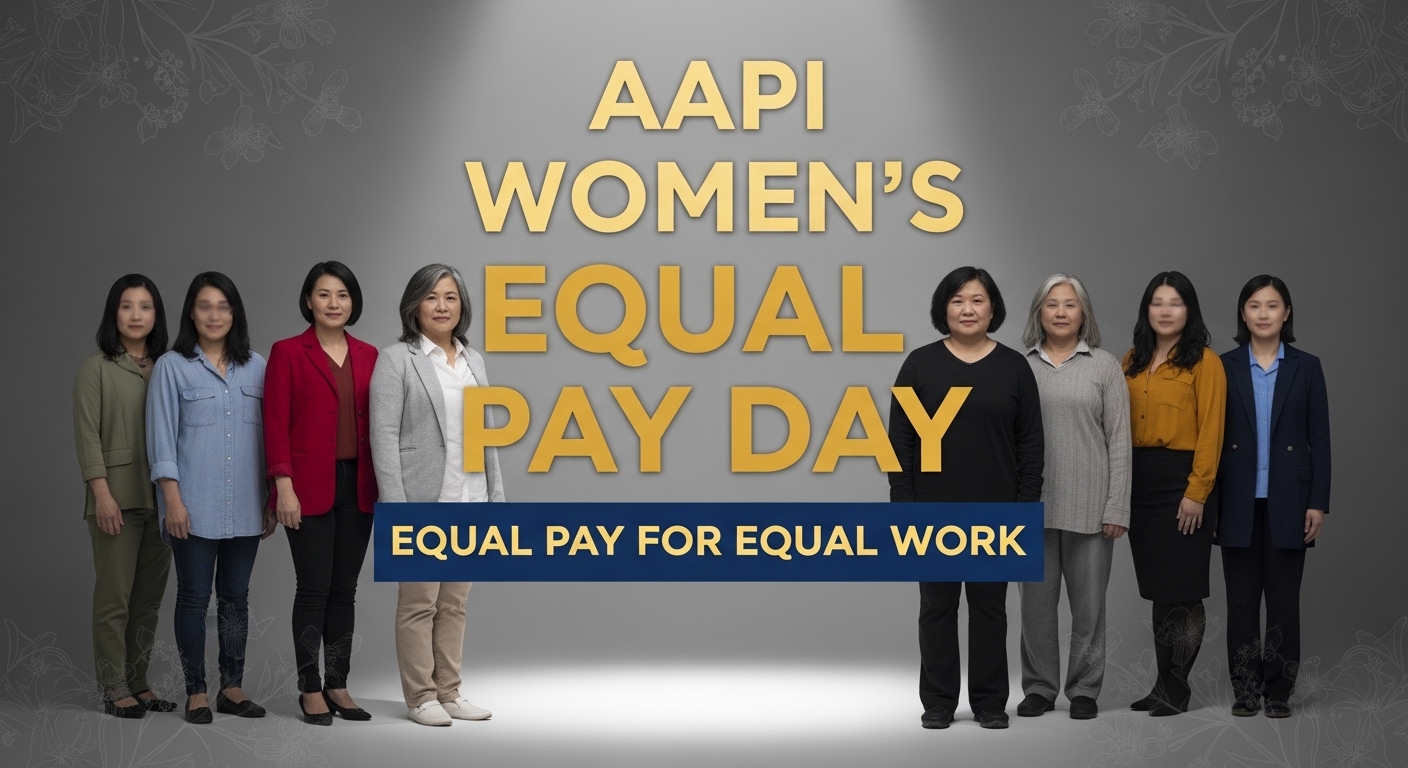 AAPI Women's Equal Pay Day. Diverse Group Advocating for Fair Compensation. - Feature Image May 176