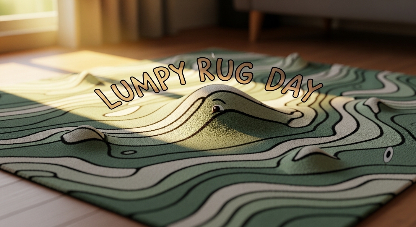 Whimsical Lumpy Rug Day with Cartoon Bumps in Sunlight - Feature Image May 183
