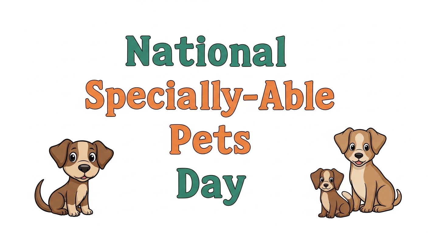 National Specially-Able Pets Day Cartoon Illustration - Feature Image May 192