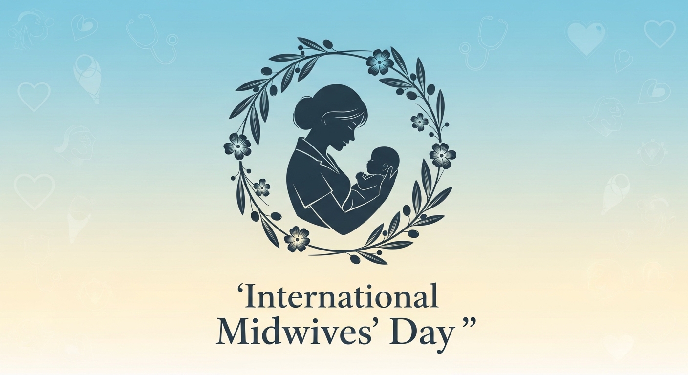 International Midwives' Day: Healthcare Professional & Newborn Care Illustration - Feature Image May 239