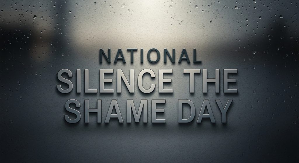 National Silence the Shame Day on Textured Surface with Water Droplets - Feature Image May 248
