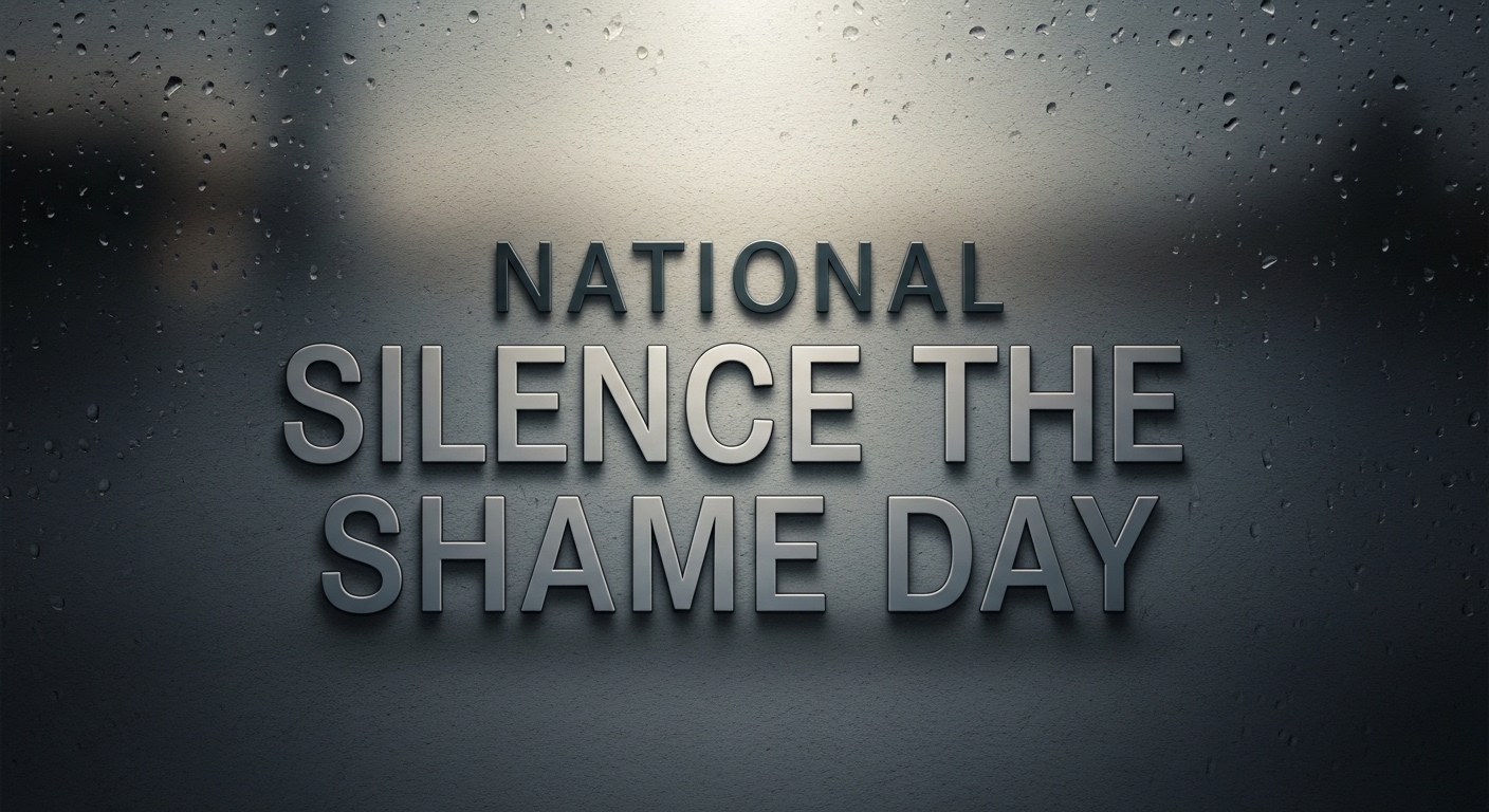 National Silence the Shame Day on Textured Surface with Water Droplets - Feature Image May 248