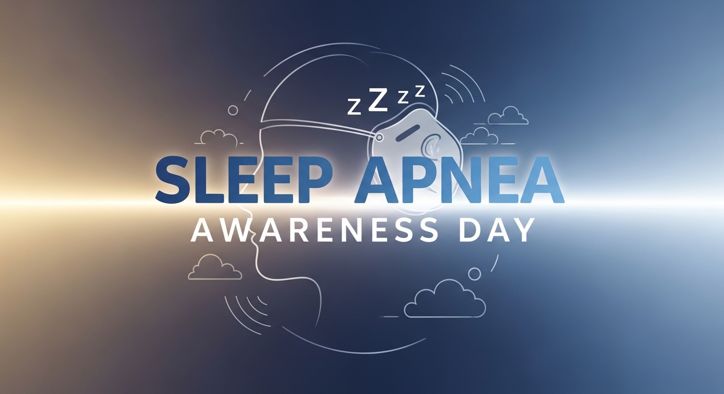 Sleep Apnea Awareness Day. Medical Condition and CPAP Mask Illustration. - Feature Image May 251