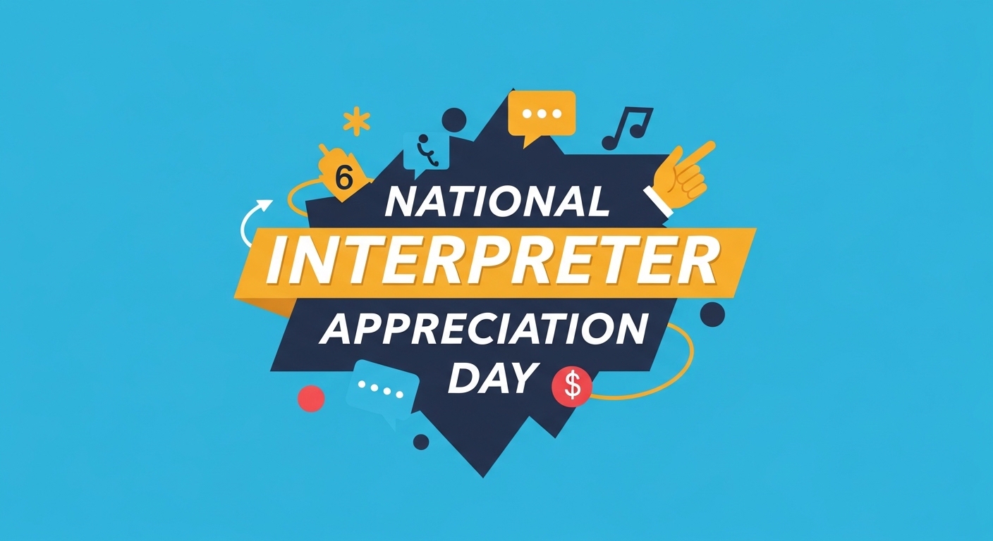National Interpreter Appreciation Day Celebration Banner Vector Design - Feature Image May 263
