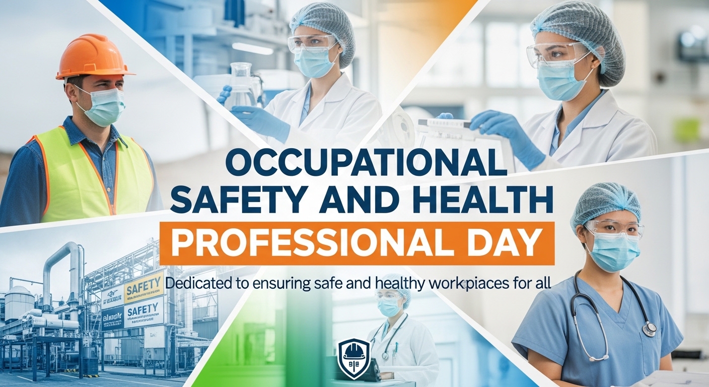 Occupational Safety Health Professional Day. Diverse Workers Ensuring Safe Workplaces. - Feature Image May 267