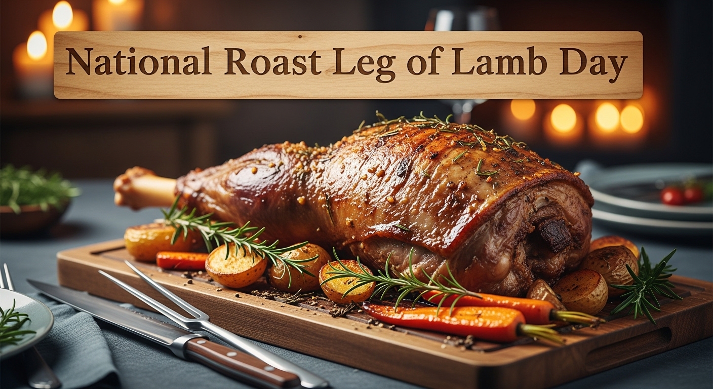 National Roast Leg of Lamb Day with Herb-Crusted Entree and Roasted Vegetables - Feature Image May 279