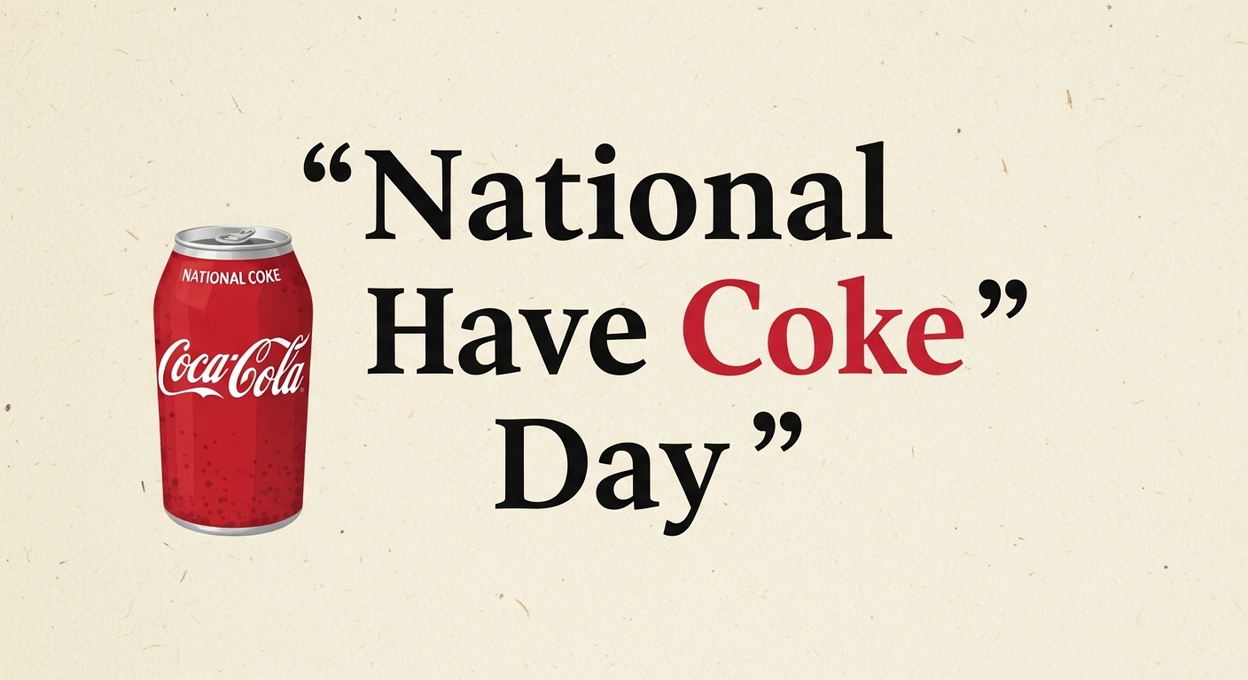National Have Coke Day Concept with Beverage Can - Feature Image May 292