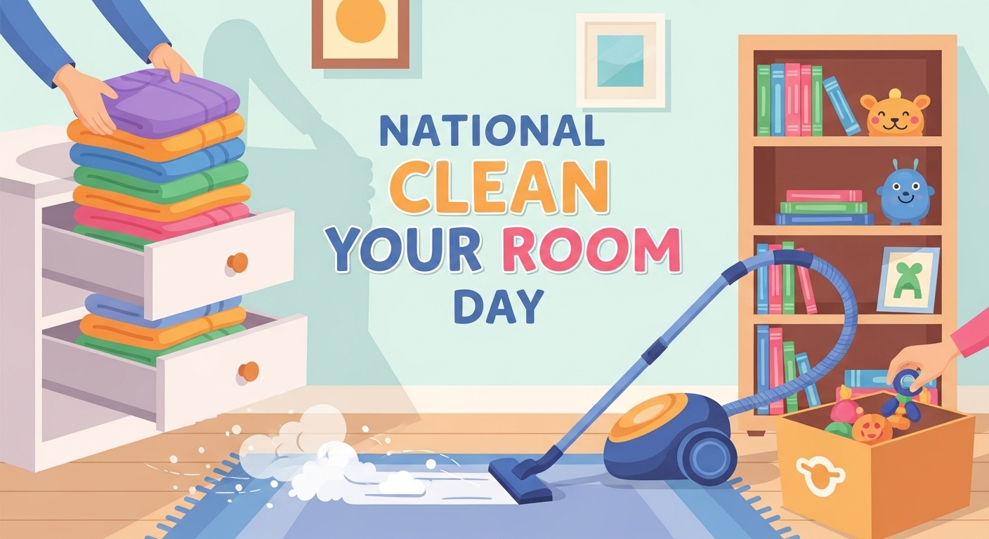 National Clean Your Room Day: Home Tidying & Organization with Chores - Feature Image May 336
