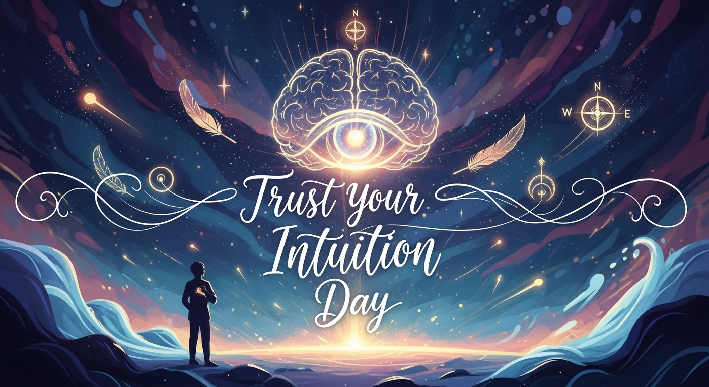 Trust Your Intuition Day: Cosmic Mind & Spiritual Guidance Illustration - Feature Image May 343