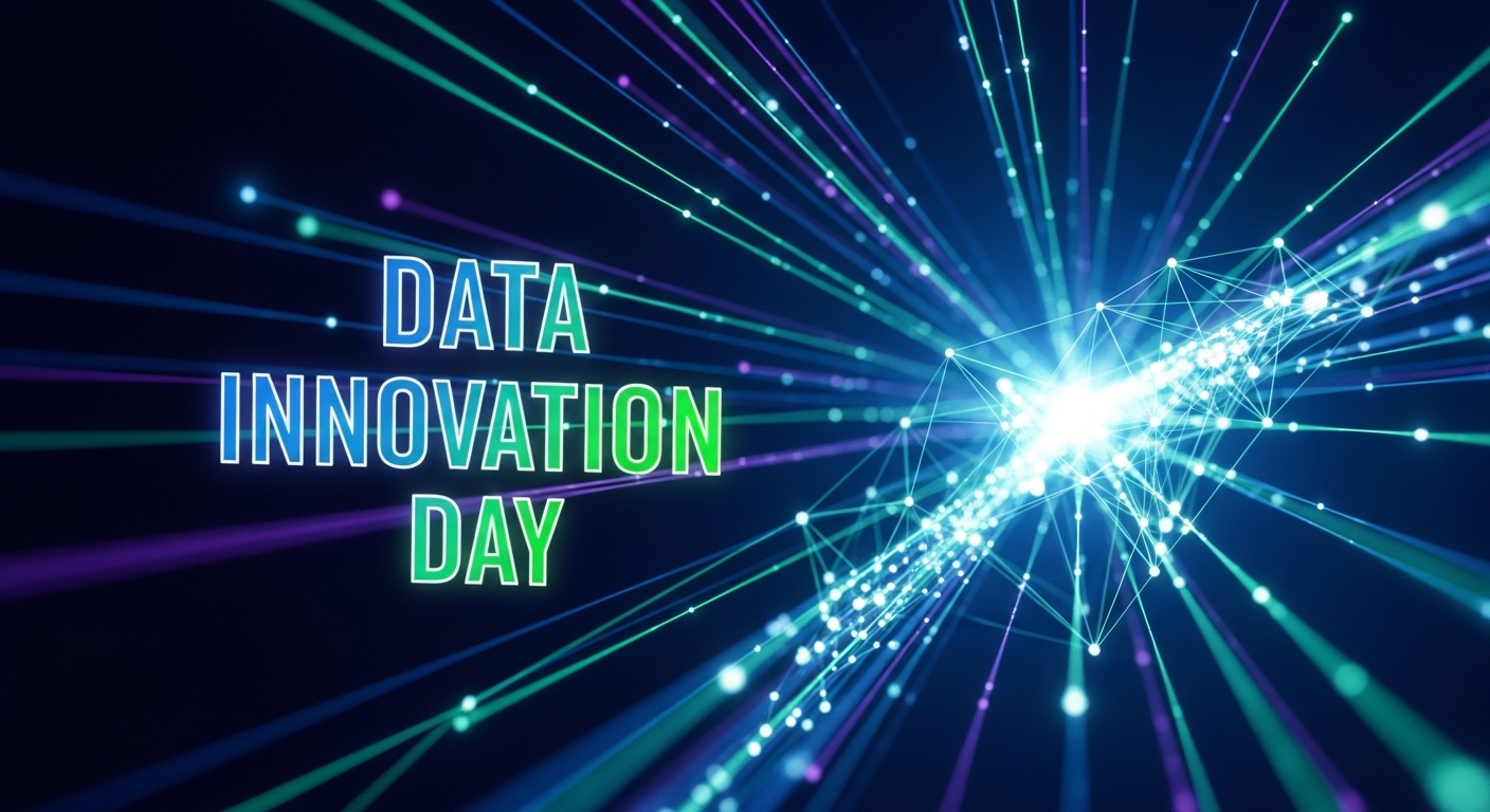 Data Innovation Day: Abstract Digital Network with Glowing Connections and Light Streams - Feature Image May 359