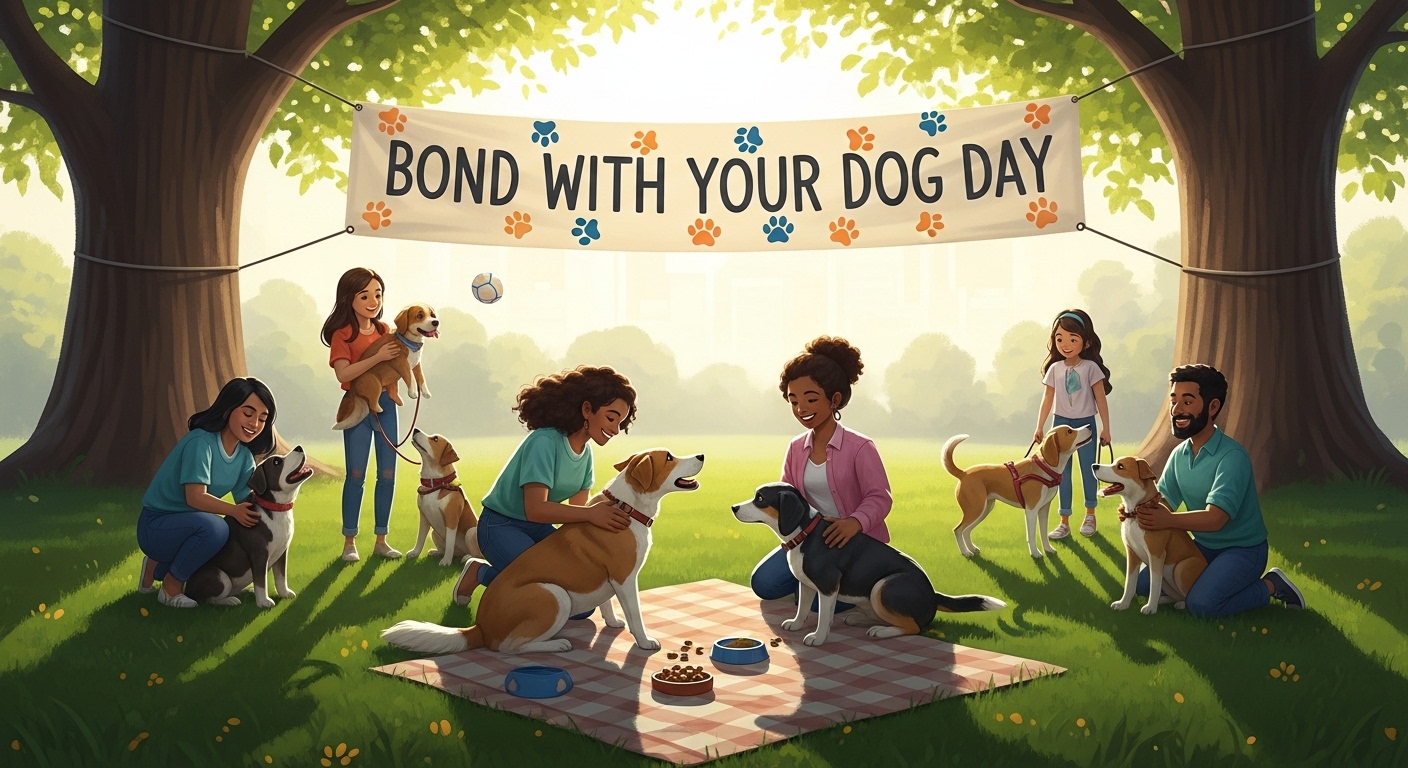 "Bond With Your Dog Day" Celebration with Diverse People and Pets - Feature Image May 392
