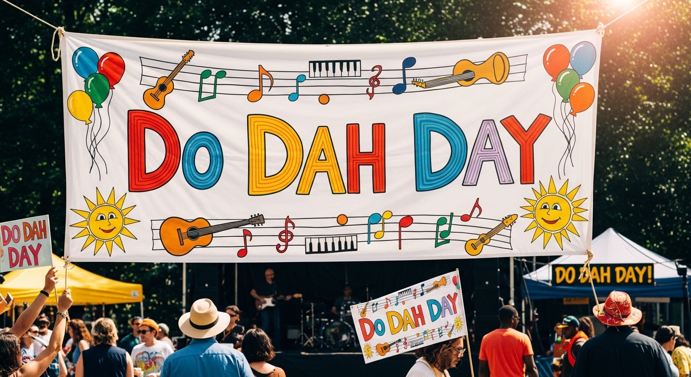 Do Dah Day Banner and Crowd at Lively Outdoor Music Festival - Feature Image May 395