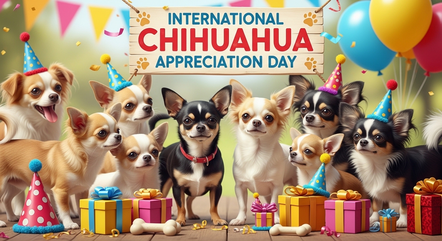 International Chihuahua Appreciation: Festive Pet Party with Gifts & Balloons - Feature Image May 396