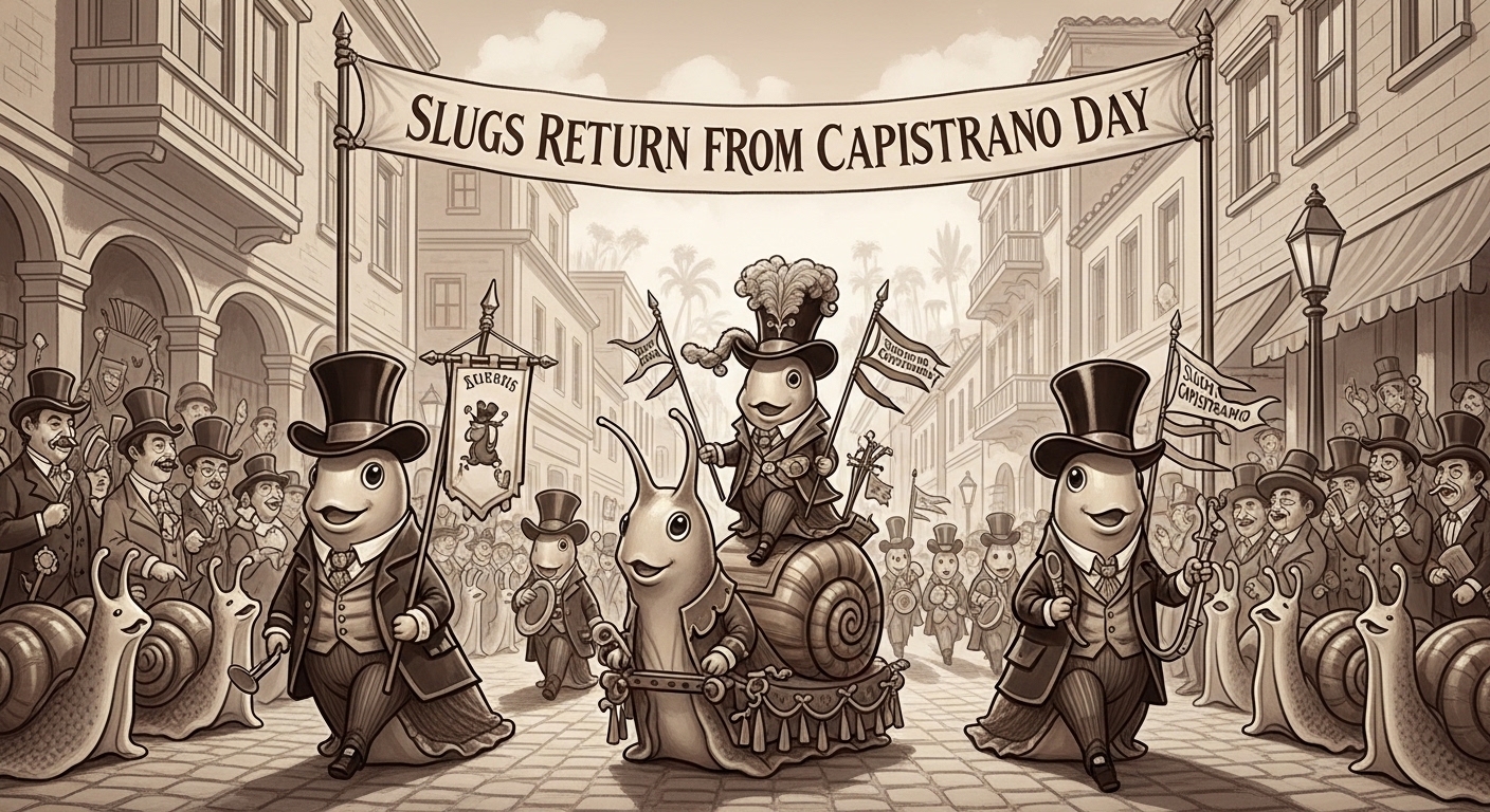 Slugs Return From Capistrano Day