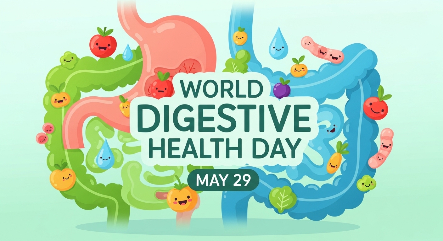 World Digestive Health Day May 29 Celebration for Healthy Gut and Nutrition - Feature Image May 646
